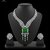 Luxury + Emerald + Diamond + Necklace Set + Manufacturing-Ready + Jewellery CAD