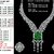 Luxury + Emerald + Diamond + Necklace Set + Manufacturing-Ready + Jewellery CAD