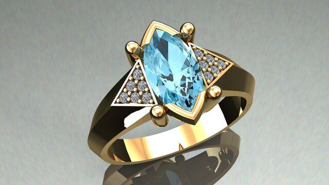3D model of Custom Jewelry Renderings