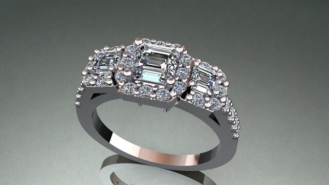 3D model of Custom Jewelry Renderings