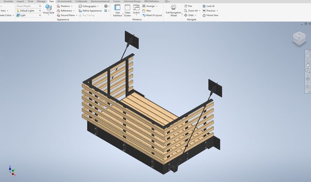 3D model of Modular Balcony System | Design & Fabrication Drawings