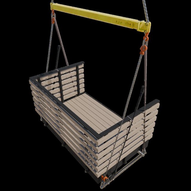 3D model of Modular Balcony System | Design & Fabrication Drawings