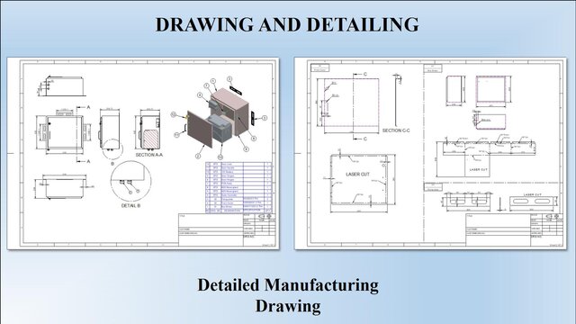 3D model of Industrial Sheet Metal Enclosure with Battery Assembly