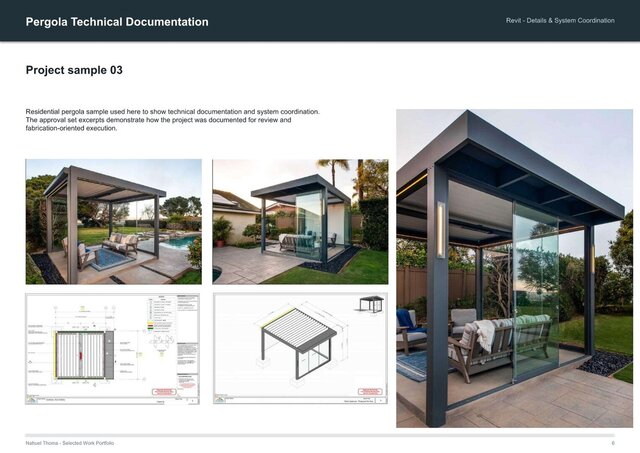 3D model of Pergola & Outdoor Structure Design | CAD & Fabrication Documentation
