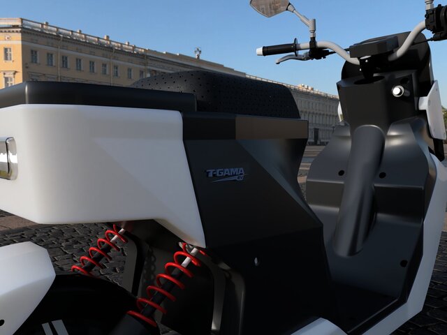 3D model of Modern Urban Electric Scooter Concept