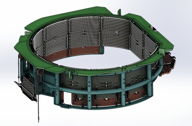 Electric Arc Furnace Upper Shell – 3D CAD Model