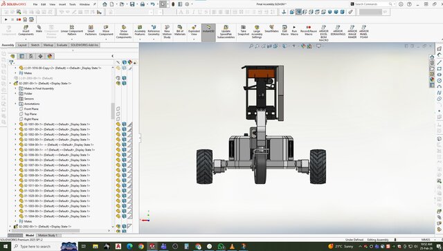 3D model of bile Hydraulic Boom Lift – 3D CAD Assembly