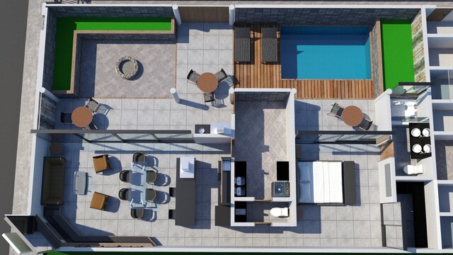 3D model of 3D Photorealistic Floor Plans & Spatial Planning Case Study