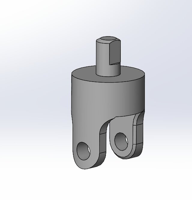 3D model of Universal Joint – Mechanical CAD Design