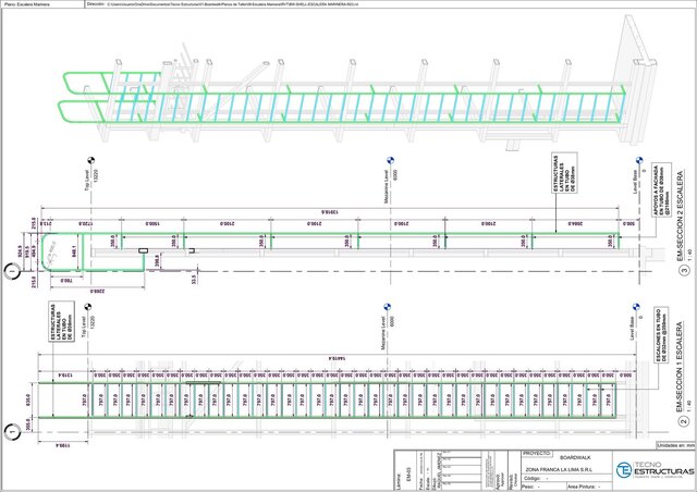 Steel Shop Drawings: Louvers & Ship Ladder – image 5 of 11