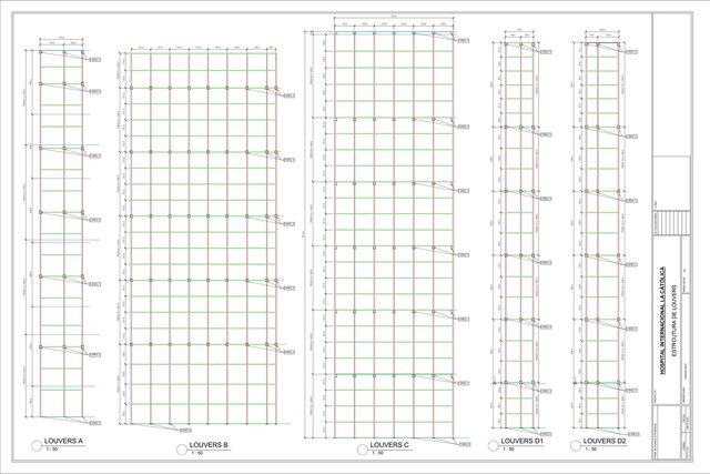 Steel Shop Drawings: Louvers & Ship Ladder – image 3 of 11