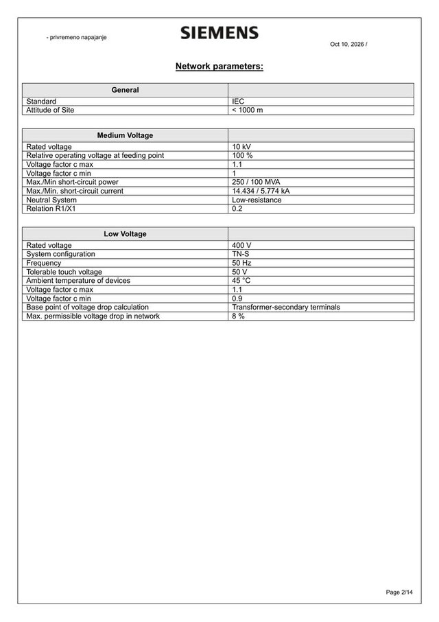 LV Network Calculation in SIMARIS design – image 5 of 12