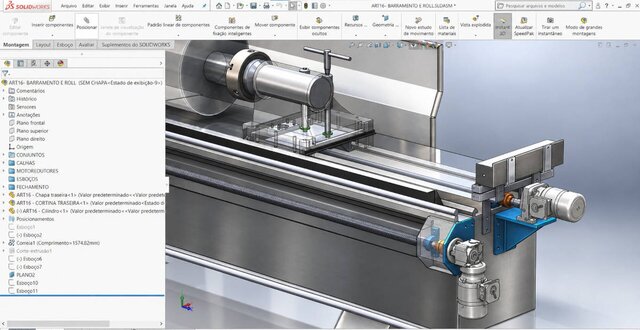 Industrial Lathe Retrofit & Superfinishing System | Mechanical Design – image 6 of 12