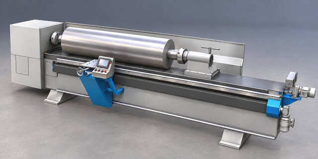 Industrial Lathe Retrofit & Superfinishing System | Mechanical Design – image 1 of 12