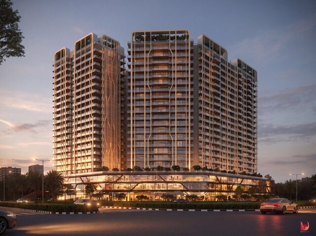 3D model of The Marq by Atlantis | Luxury Residential Architectural Visualization