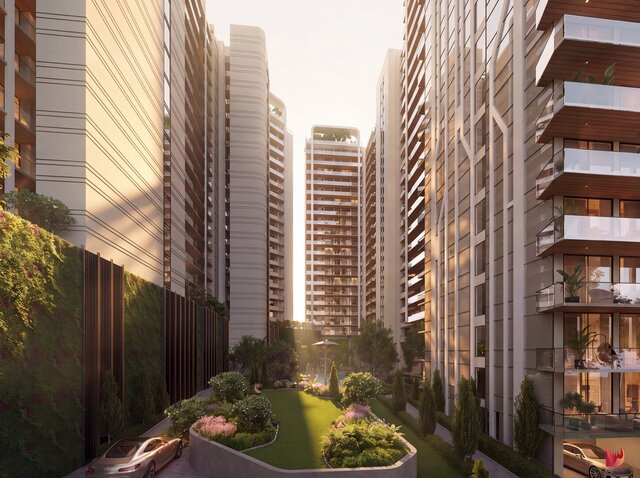 3D model of The Marq by Atlantis | Luxury Residential Architectural Visualization