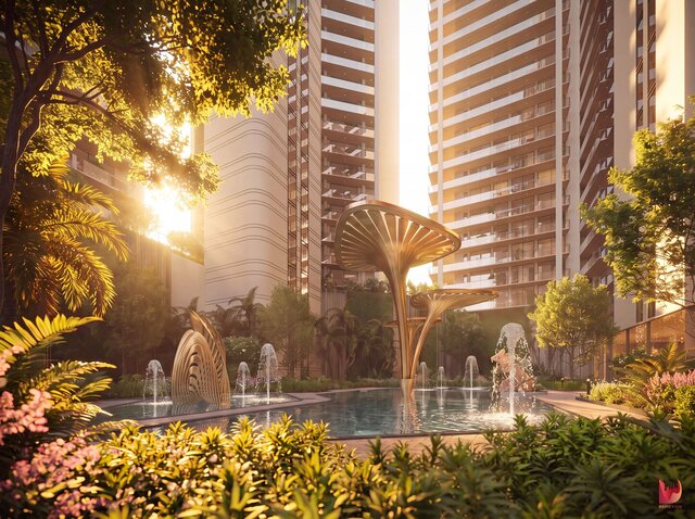 3D model of The Marq by Atlantis | Luxury Residential Architectural Visualization