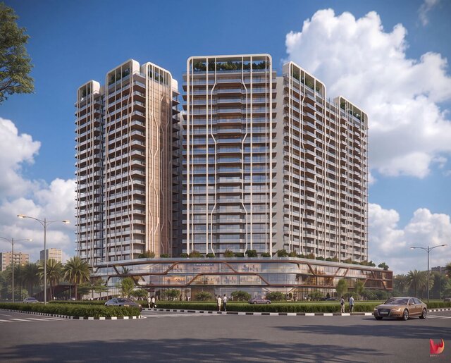 3D model of The Marq by Atlantis | Luxury Residential Architectural Visualization