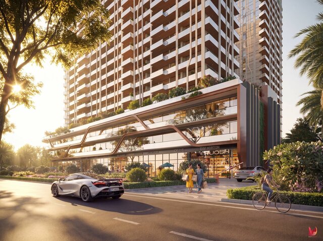 3D model of The Marq by Atlantis | Luxury Residential Architectural Visualization