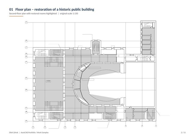 AutoCAD 2D Drawings - Historic Building Restoration & Housing – image 6 of 8