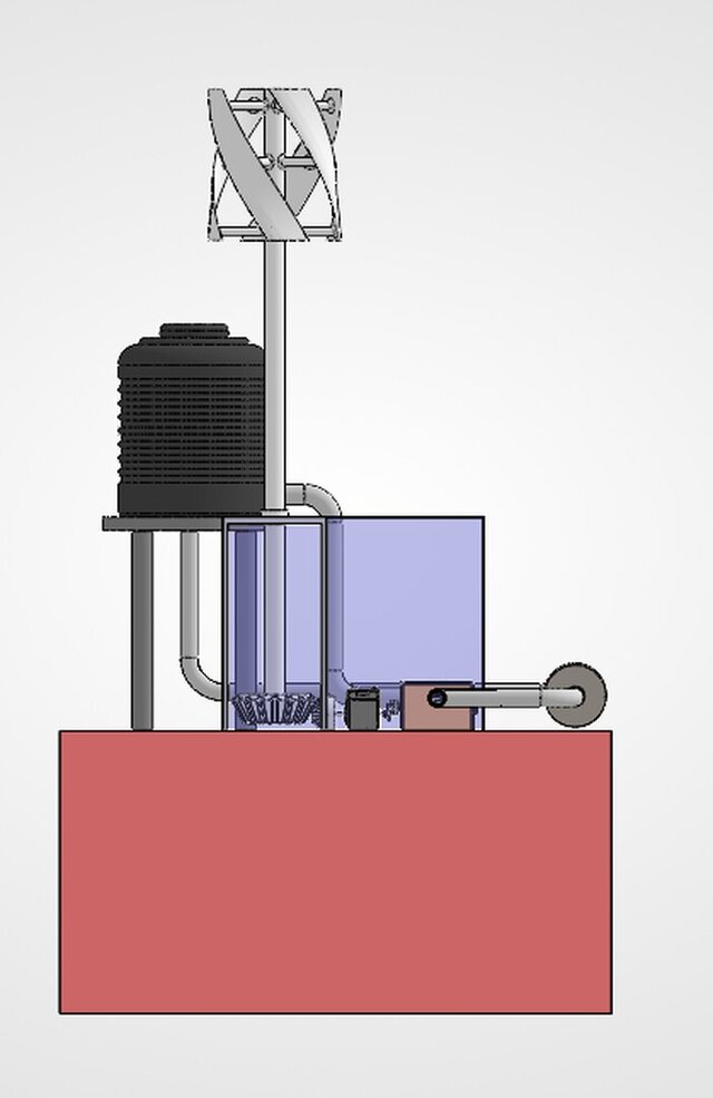 3D model of SMART HYDRO GENERATOR – Micro-Hydropower Energy Recovery System for Building Water Supply
