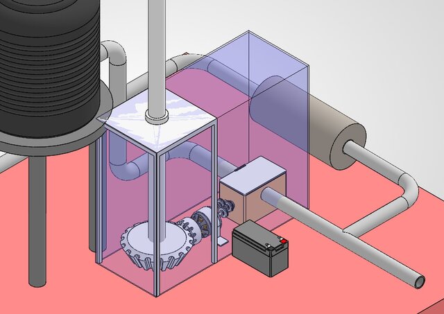 3D model of SMART HYDRO GENERATOR – Micro-Hydropower Energy Recovery System for Building Water Supply