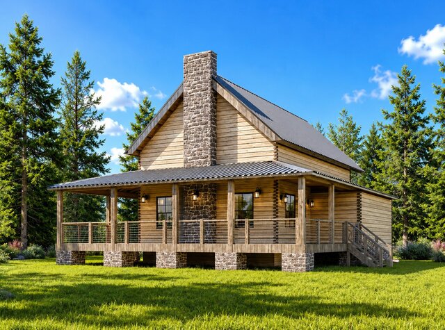3D model of Modern Residential Exterior Visualization