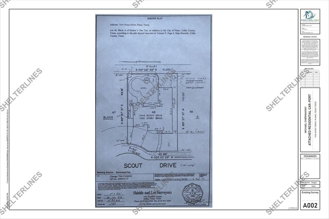 3D model of Attached Residential Carport Addition in Plano, TX | Permit Plans & 3D Visualization