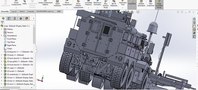 3D model of MRAP Cougar