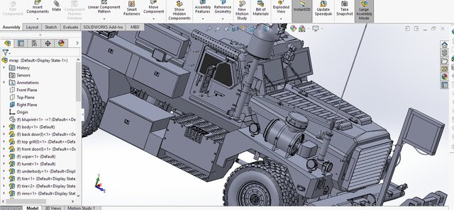 3D model of MRAP Cougar
