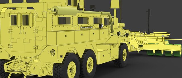 3D model of MRAP Cougar