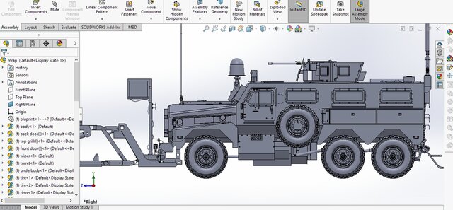 3D model of MRAP Cougar