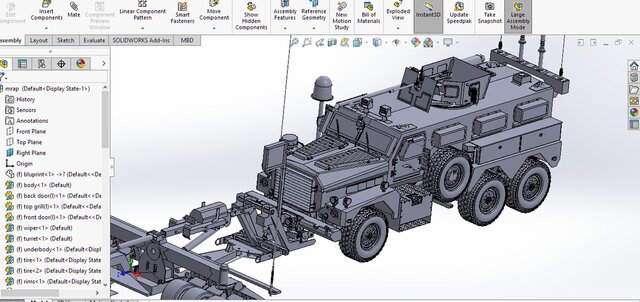 3D model of MRAP Cougar