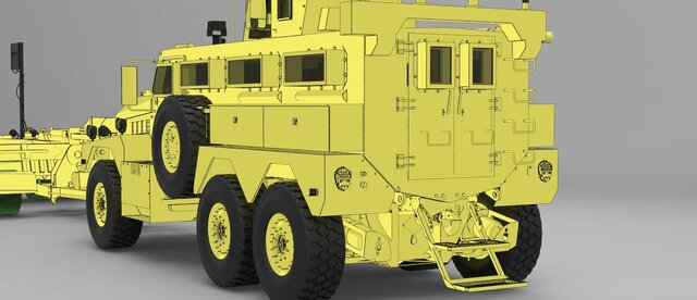 3D model of MRAP Cougar