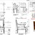 Custom furniture design  Hotel furniture drawing