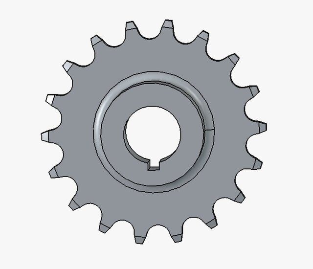 motor-sprocket-with-extended-hub – image 1 of 1