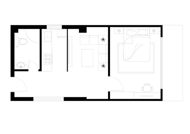 Multi-Type Residential Floor Plans (1, 2 & 3 Bedroom Layouts)