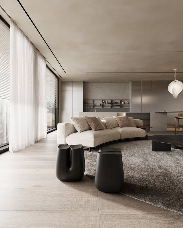 3D model of Photorealistic Living Room Interior Visualization