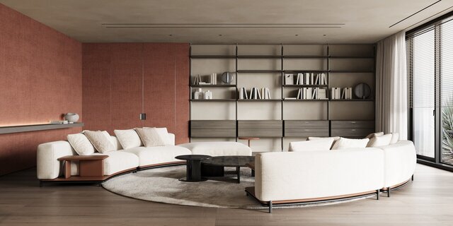 3D model of Photorealistic Living Room Interior Visualization