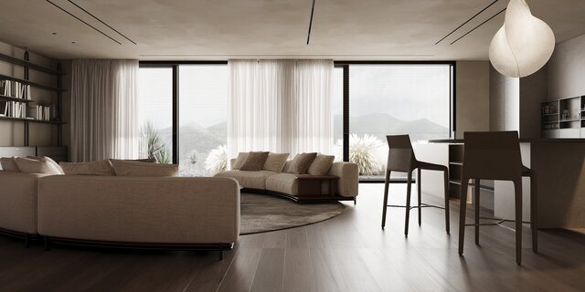 3D model of Photorealistic Living Room Interior Visualization