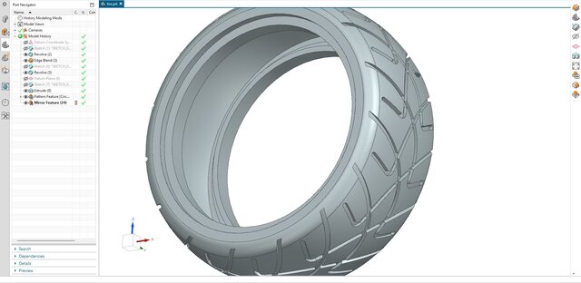 3D model of 05. Tire: Advanced Parametric Tread Design