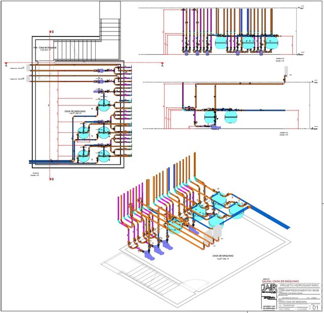 3D model of Swimming Pool Hydraulic & Equipment Room Design