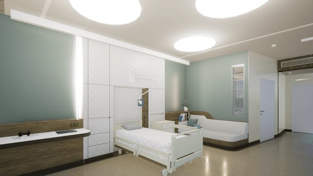 Rehabilitation center/Interactive smart patient room – image 6 of 10