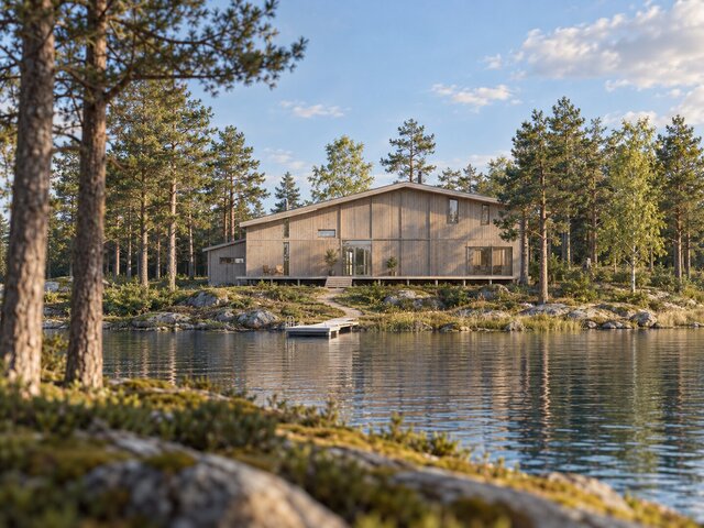3D model of a house in the swedish archipelago – image 5 of 8