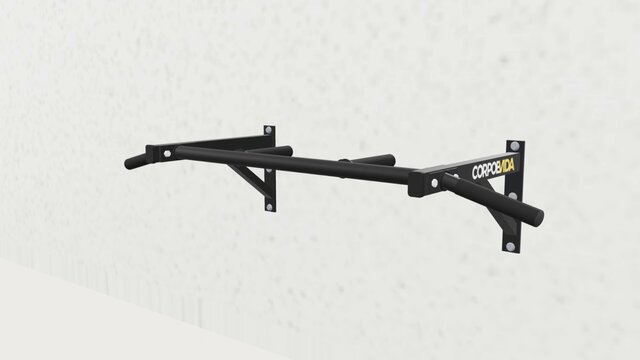 Wall-Mounted Pull-Up Bar — 3D Product Animation & Assembly Visualization