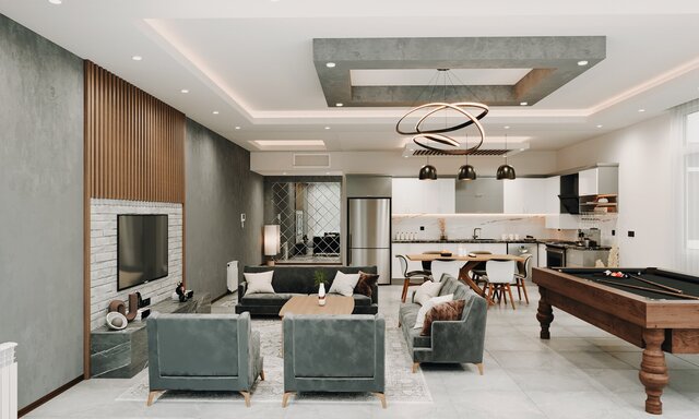 3D model of Modern Villa Full Interior design