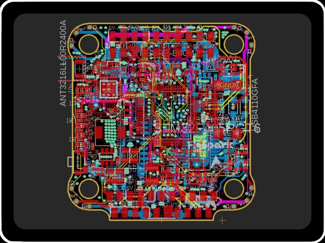 3D model of FPV Drone Flight Controller Design