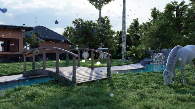 Backyard in Denmark