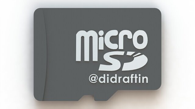 3D model of microSD