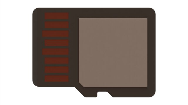 3D model of microSD